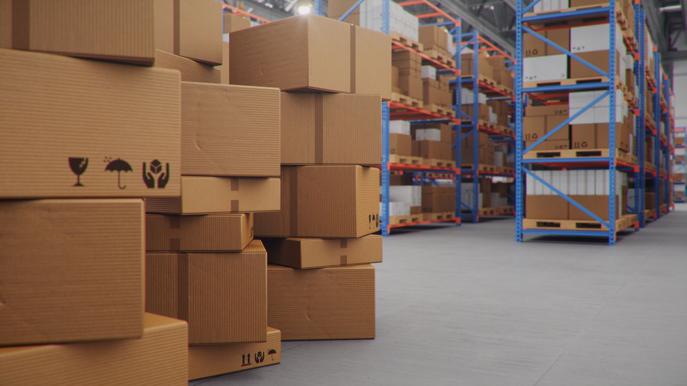 boxes in warehouse for lifo